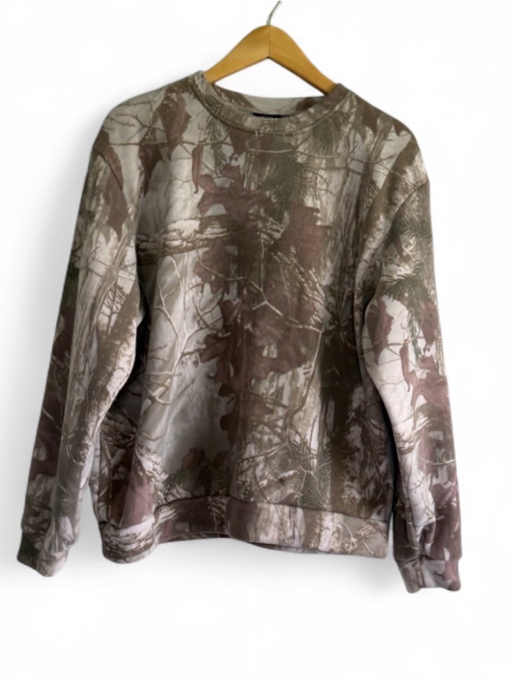 Original Deluxe Supply Camo Sweatshirt Tree Hunting Crewneck Outdoor Gorpcore S
